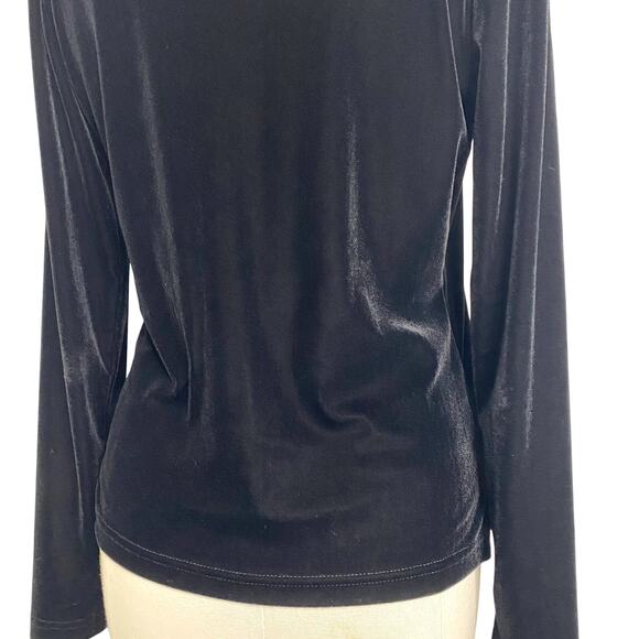 Vintage Sno Skins Chic Velvet 90's Grunge Gothic Minimalist Turtle Neck - Picture 13 of 16